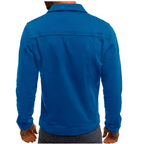 Men's Button Front Long Sleeve Chest Pocket Jacket