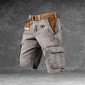 Men's Multi Pocket Belted Cargo Shorts