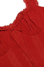 Lace-Trimmed Corset Mini with Back Lacing