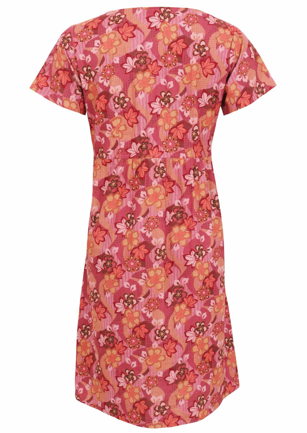 Floral Empire-Waist Midi Sundress with Pockets