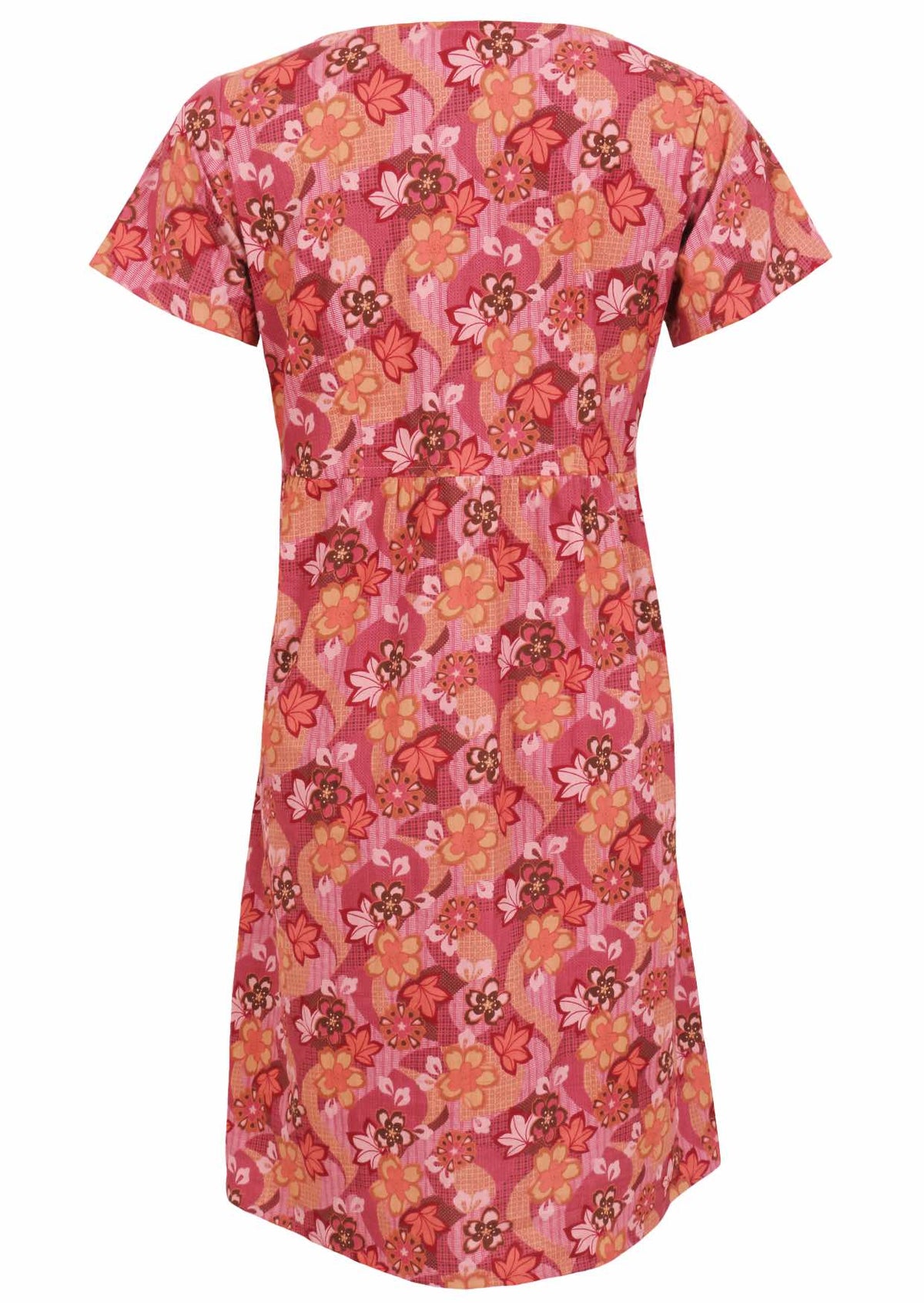 Floral Empire-Waist Midi Sundress with Pockets