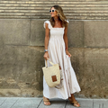Smocked Gingham Tiered Maxi Sundress