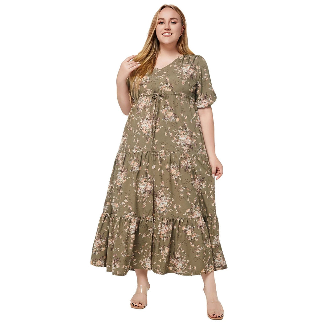 Tiered Boho Maxi in Extended Sizes