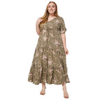 Tiered Boho Maxi in Extended Sizes
