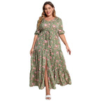 Tiered Boho Maxi in Extended Sizes