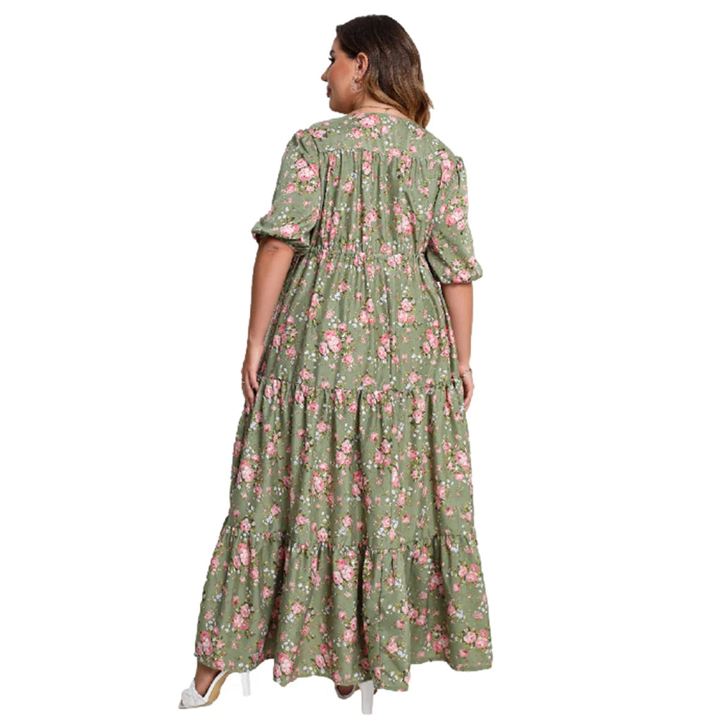 Tiered Boho Maxi in Extended Sizes