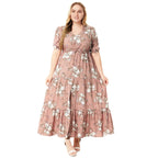 Tiered Boho Maxi in Extended Sizes