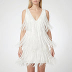 Tiered Fringe Sequin Mini