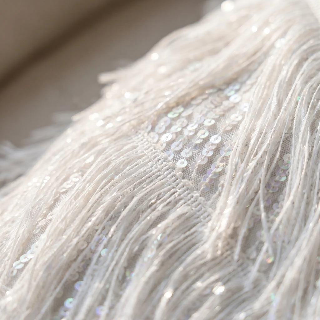 Tiered Fringe Sequin Mini
