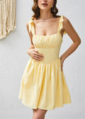 Bow-Strap Babydoll Mini in Yellow