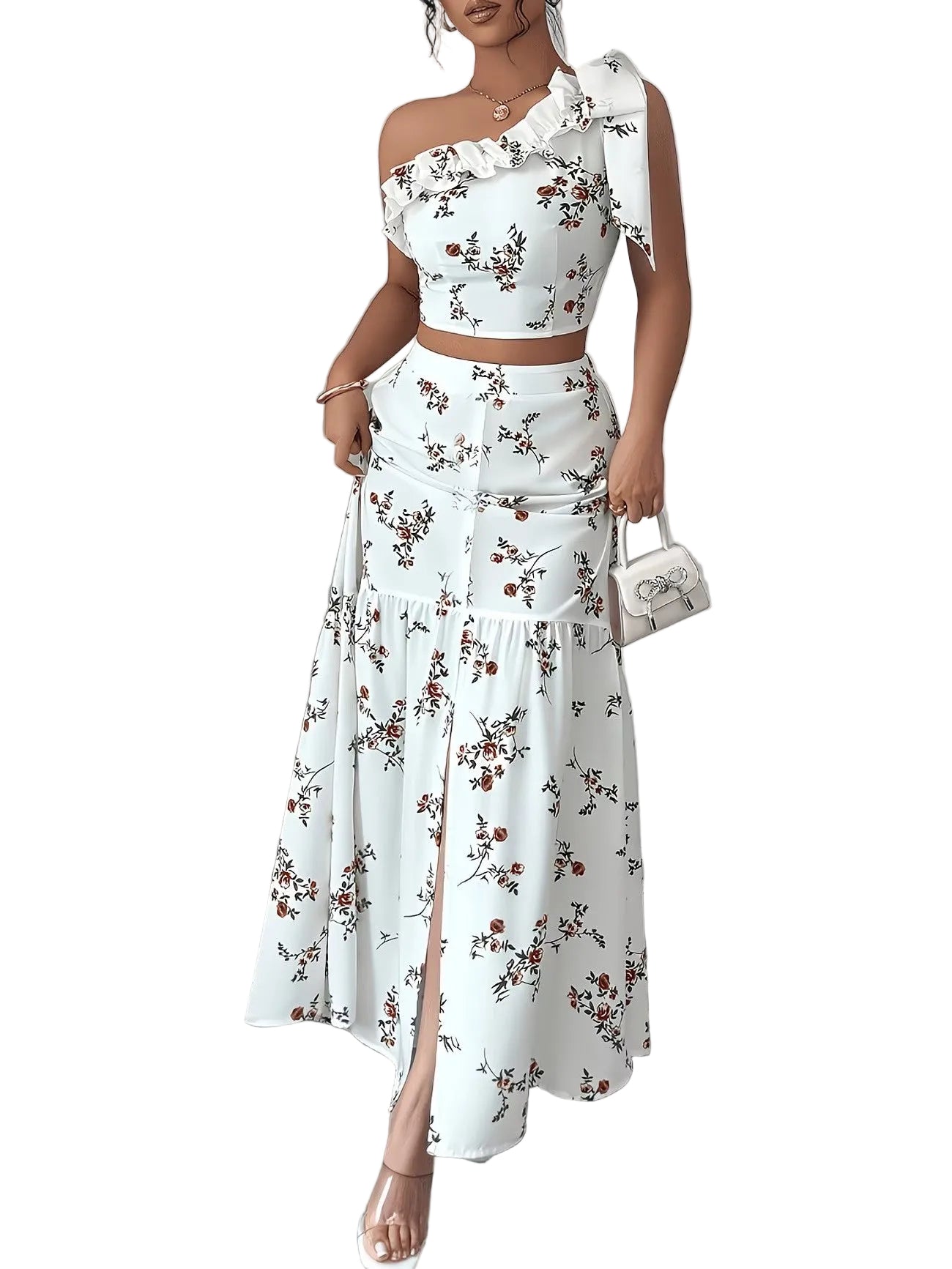 Women's Two-Piece Set with Floral Print