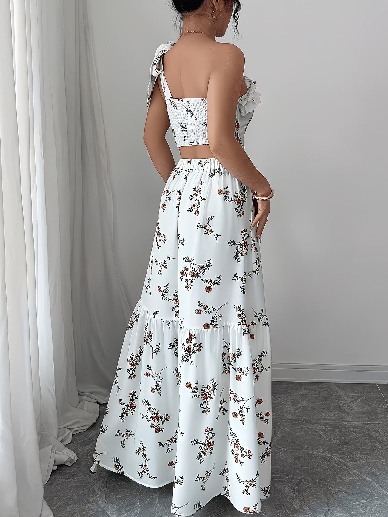 Women's Two-Piece Set with Floral Print