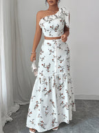 Women's Two-Piece Set with Floral Print
