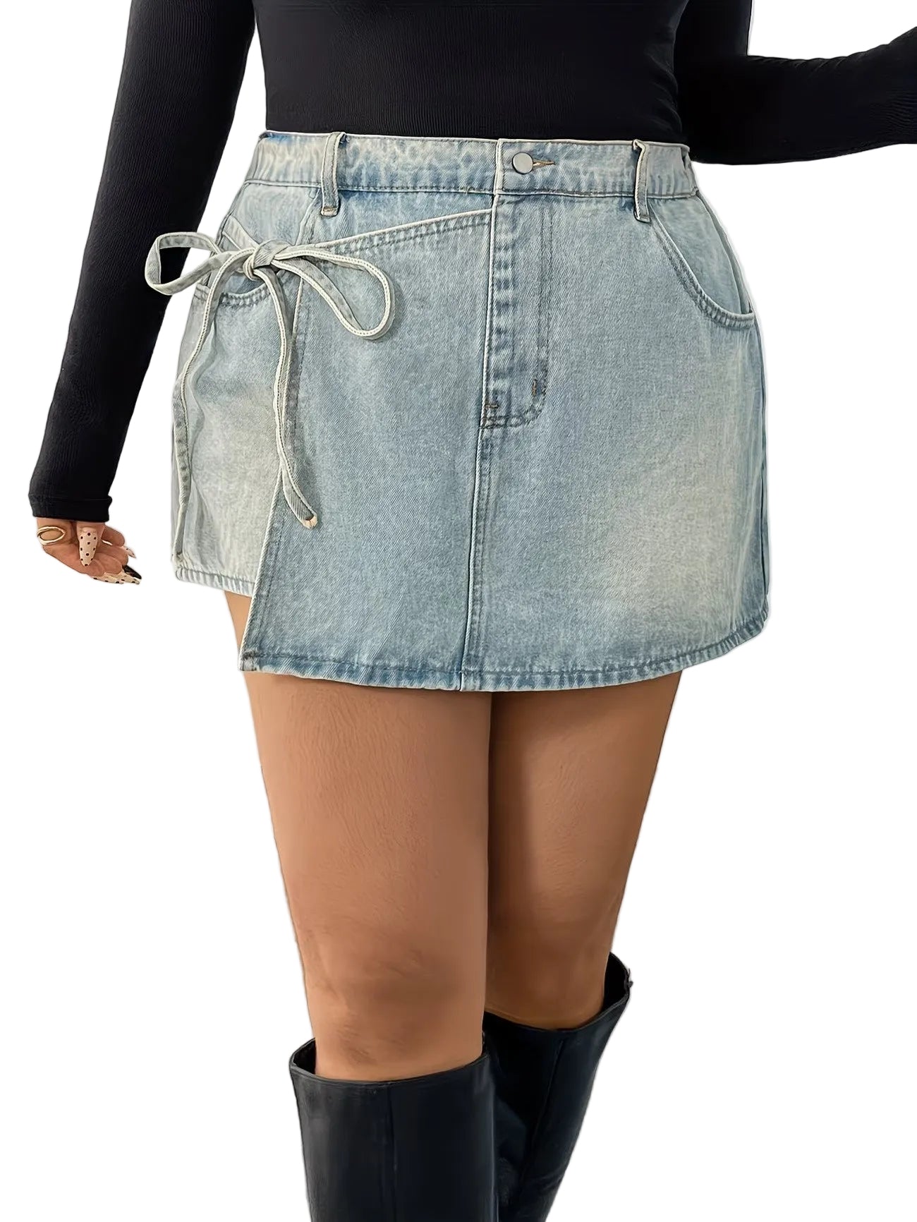 Women's Wrap-Front Shorts with Side Tie